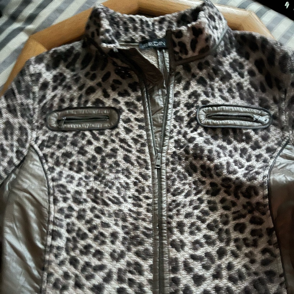 Down and fleece zip up